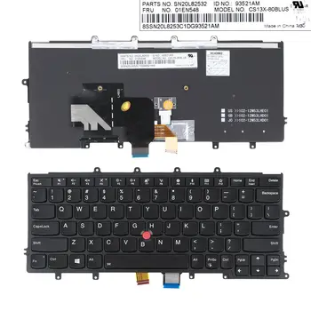 Uus USA Paigutusega Klaviatuur IBM Thinkpad X270 MUST Taustavalgustusega Punkti