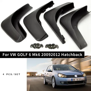 Volkswagen VW Golf 6 Mk6 Luukpära 2009 2010 2011 2012 Set Vormitud Muda Klapid Mudflaps Splash Piirded Ees Taga Porilauad Klapp