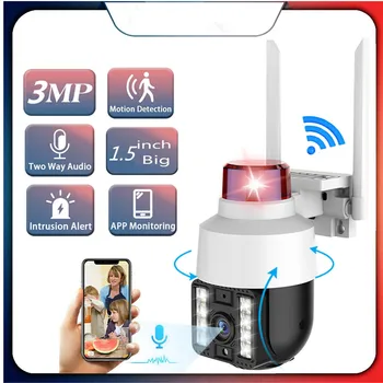 Wifi IP PTZ Kaamera Väljas Cam 1.5 Tolline 3MP Mini Smart Home 360 Automaatne Jälgimine 2-Way Audio 5MP Wifi Alarm Led Kaamerad