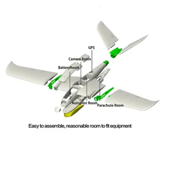 X-UAV TJL Mini Hane-1800mm Tiivaulatus EPO Fikseeritud Tiivad FPV RC Lennuk Kit/PNP