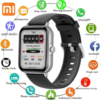 Xiaomi L21 Smart Watch Mehed Naised Sport Fitness Tracker Südame Löögisagedus Puhkeolekus Järelevalve Smart Kell Smartwatch Android ja iOS Telefoni