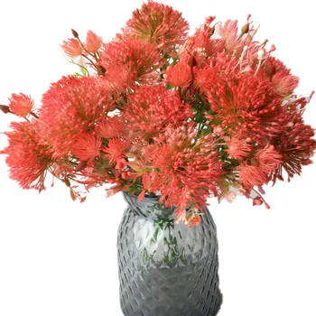 üks Võltsitud Nelgi Hunnik 10 heads Võilill Plastikust Taraxacum Chrysanthemum Palli Taim, Pulmad Kodus Laua Kaunistamiseks Flower